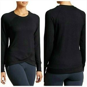 Athleta Criss Cross Sweater S Deep Teal